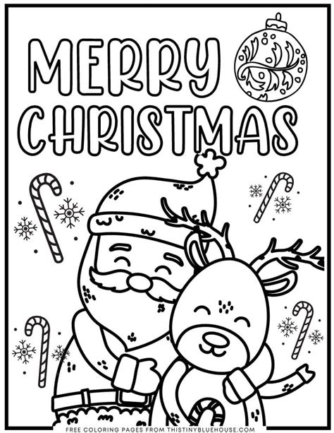 cute  christmas coloring pages  preschoolers  tiny blue