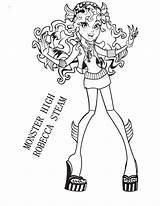Monster High Robecca Coloring Pages Getcoloringpages Steam sketch template
