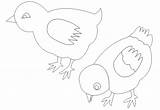 Openclipart Chickens sketch template