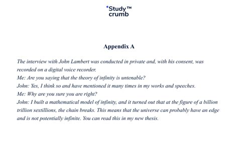write  appendix   research paper examples