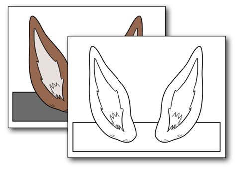 printable donkey ears  home plans design