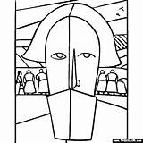 Malevich Peasant Head Coloring Famous Kazimir Paintings Pages sketch template