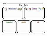 Retell Story Beginning Middle End Worksheets Retelling Choose Board Easel Activities Setting Characters sketch template