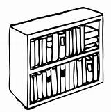 Clipart Bookshelf Shelf Books Drawing Book Bw Getdrawings Clipground sketch template