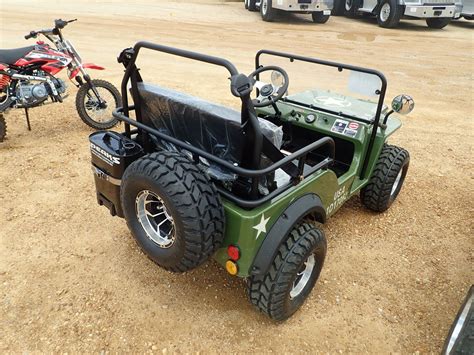 gas powered jeep themed  cart