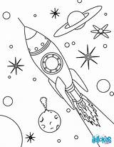 Cohete Espacial Coloriages Spatial Ship Vaisseau Printables Hellokids Planetas sketch template