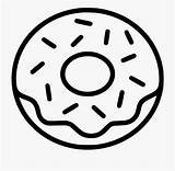 Donut Clipart Svg Line Donuts Doughnut Sprinkles Coloring Food Pages Sprinkle Icon Drawing  Dog Colouring Give Vector If Frosting sketch template