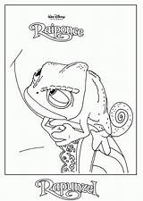 Coloring Pages Tangled Pascale Pascal Popular Disney sketch template