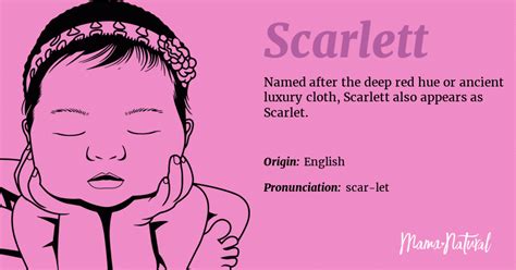 scarlett name meaning origin popularity girl names like scarlett