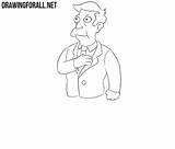 Draw Skinner Seymour Step Drawing Jacket Outlines Collars Torso Tie Shirt Then First sketch template