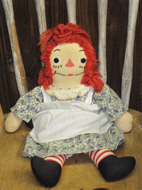 Vintage Raggedy Ann Doll 1962 Knickerbocker By Myalexasstore Raggedy
