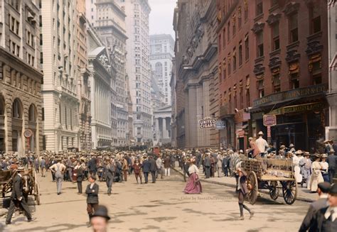 amazing colorized vintage photograph of midday broad