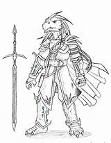 Dragonborn Dnd Hido Deviantart Dragons Dungeons Character Dragon Drawings Paladin Lineart Knight Choose Board Fantasy Sketches Characters Hero sketch template
