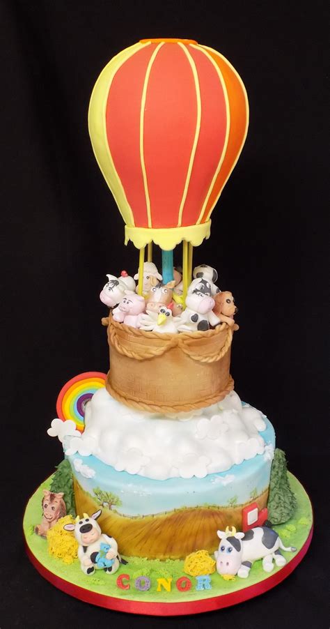 Hot Air Balloon Christening Cake By Simply Cake S Ireland Cake