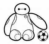 Disney Coloring Things Pages Baymax Cool Hero Big Drawing Soccer Drawings Easy Cute Characters Ball Cartoon Draw Color Kids Printable sketch template