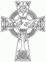 Sheets Crosses Mandala раскраски библейские Irish Christianity Rocks sketch template