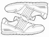 Shoes Sneakers Coloring Shoe Pages Running Jordan Sheets Beautiful sketch template