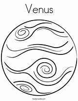 Venus Planeta Visitar Twistynoodle sketch template
