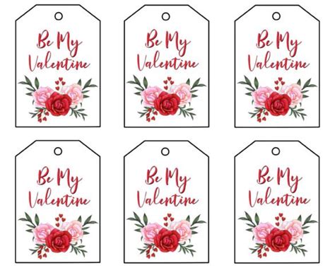 printable valentine gift tags   fun  pretty