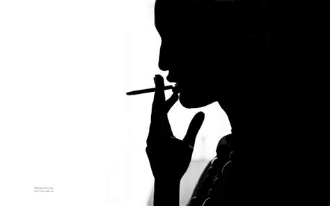 women smoking black white smoke silhouettes art black hd desktop wallpaper