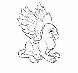 Coloring Pages Gryphon Reduced Griffon Printable Griffin Getcolorings Color Getdrawings sketch template