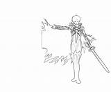 Vell Phyla Sword sketch template