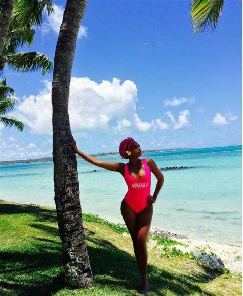 south african oap bonang matheba flaunts her hot bikini body information nigeria