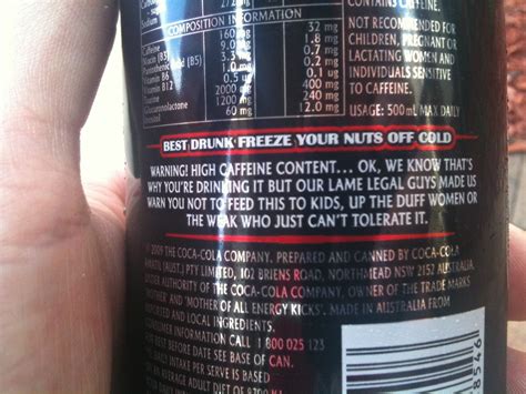 energy drink warning label labels ideas