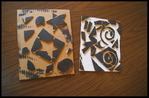 cardboard block printing grinnell area arts council