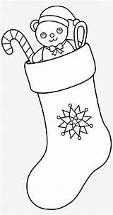 Stocking Christmas Clipart Clip Svg Coloring Pngkey Clipground Find sketch template