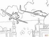 Planes Coloring Pages Disney Printable Dusty 747 Movie Crophopper Plane Rochelle Ishani Colouring Print Airplane Flies Color Kids Boeing Sheet sketch template