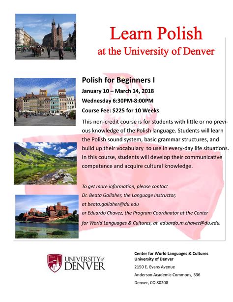 Learn Polish Language Polish Club Of Denver