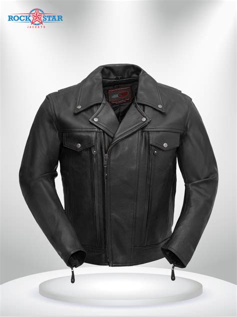 mastermind rockstar black motorcycle leather jacket rockstar jacket