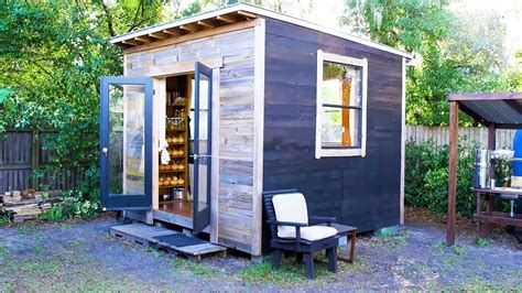 shed converted  incredible tiny house    youtube
