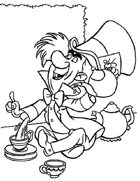 mad hatter coloring pages coloring book area  source