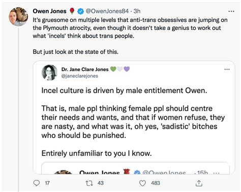 No Owen What Is Gruesome Is Your Complete And Unrelenting Contempt