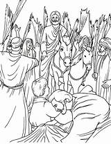 Colorat Jerusalem Triumphal Bible Entra Palme Domenica Fise Floriilor Domnului Sermons4kids Easter Duminica Jesús Ierusalim Crucis Week Enters Intampinarea Schede sketch template