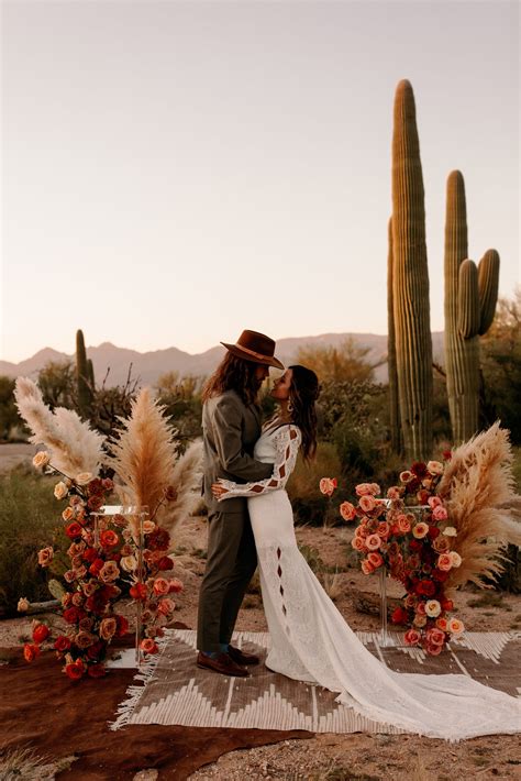 desert sunset colors inspired wedding shoot good seed floral