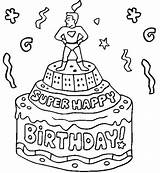 Birthday Grandpa Coloring Happy Pages Color Getcolorings Printable Print sketch template
