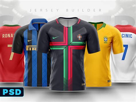 football soccer jersey shirt builder photoshop template  ali rahmoun  dribbble