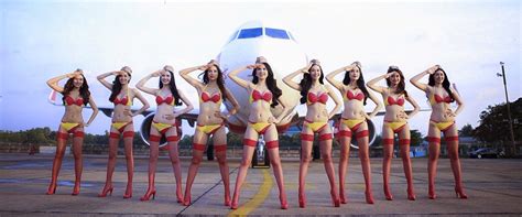 The Hottest Bikini Airline Air Hostess Will Be At Your