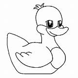 Duck Drawing Kids Coloring Big Rubber Ducky Outline Eyed Color Netart Getdrawings sketch template