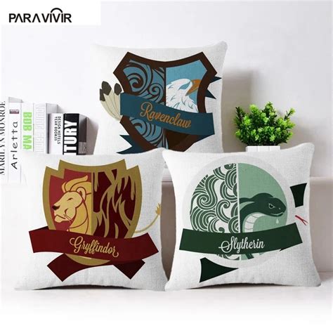 creative cushion cover harry potter series cotton linen pillow case square home sofa decorative