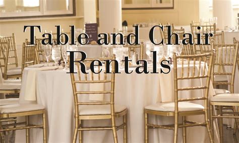 party table  chair rentals