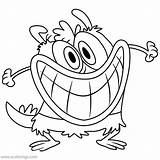 Bunsen Amphibia Smiling Sprig Xcolorings Mikey sketch template