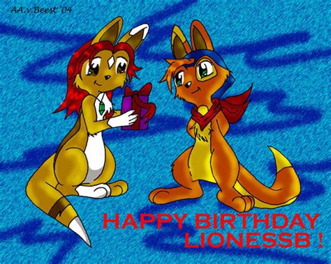 happy birthday lionessb  amandaxter  deviantart