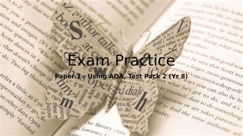 aqa english language paper  exam prep  year  teaching resources