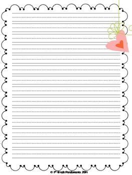 years worth  seasonal writing  lined paper primary grades