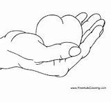 Heart Hand Coloring Pages Surfnetkids Next sketch template