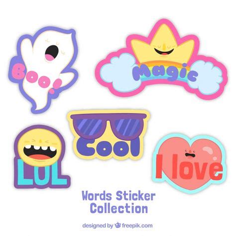 descarga gratis varias pegatinas divertidas decorativas sticker